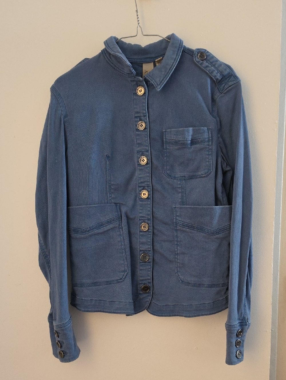 BURBERRY Blue Utility  Jacket - Picture 2 of 12